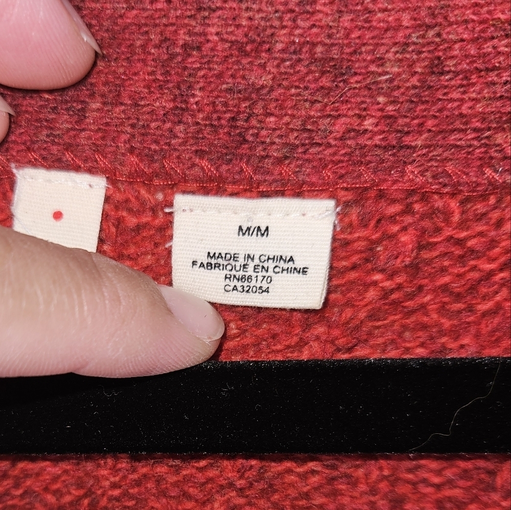 Moth By Anthropologie Wool Cardigan, Size Medium, Red, EUC - Picture 4 of 8